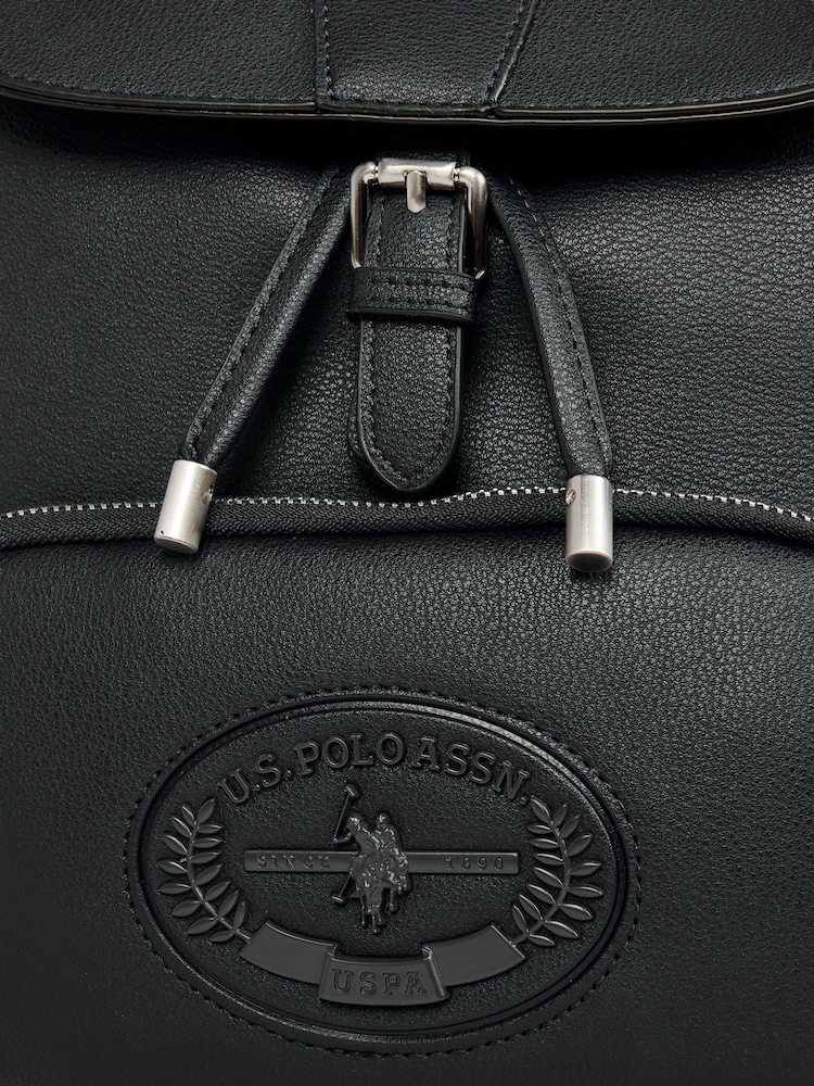 U.S. Polo Assn. Blue Womens Retro Backpack - Image 4 of 6
