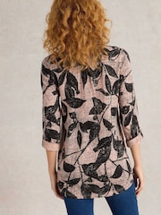 White Stuff Pink Annie Longline 100% Cotton Shirt - Image 2 of 6