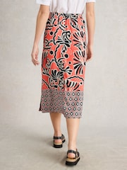 White Stuff Pink Elle Linen Blend Skirt - Image 2 of 6