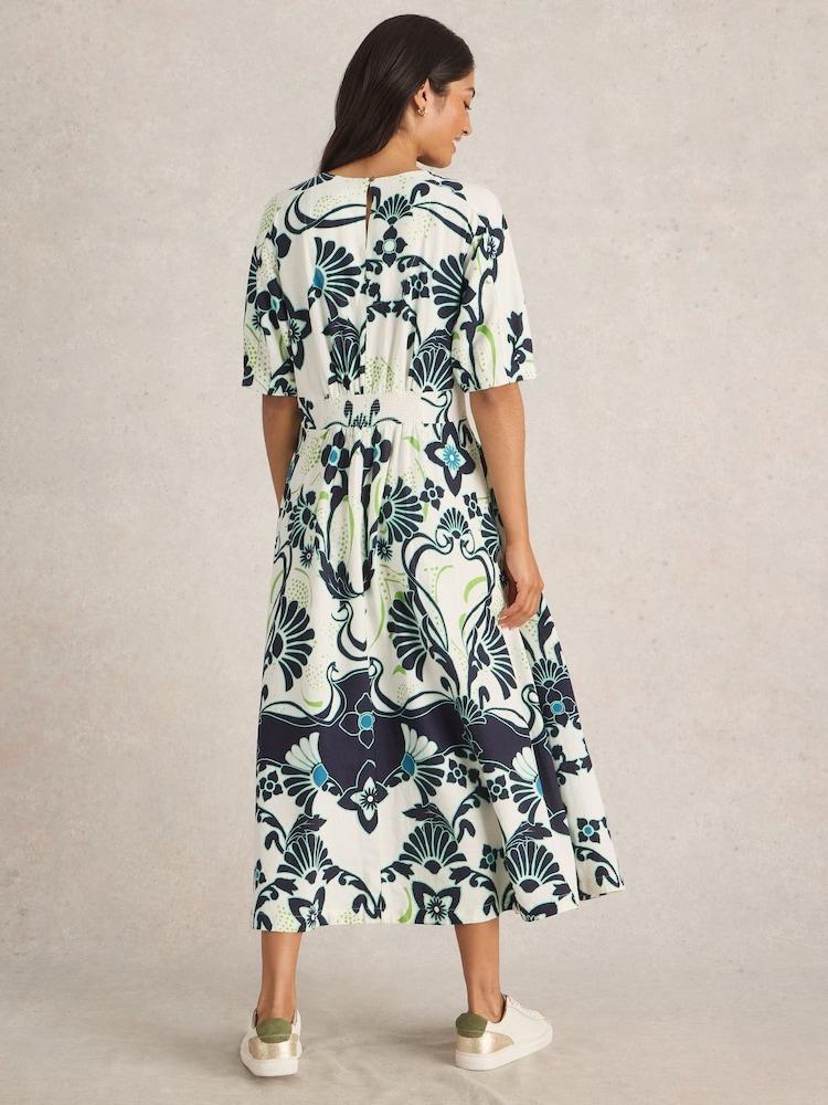 White Stuff White Kate Linen Blend Dress - Image 2 of 6