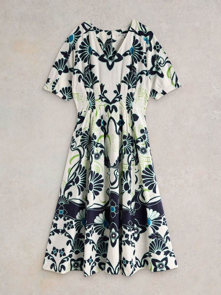 White Stuff White Kate Linen Blend Dress - Image 5 of 6