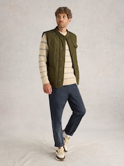 White Stuff Green Tenby Quilted Gilet - Image 3 of 7