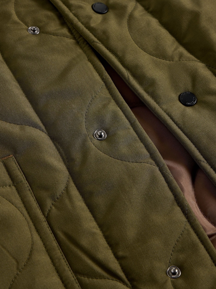 White Stuff Green Tenby Quilted Gilet - Image 7 of 7