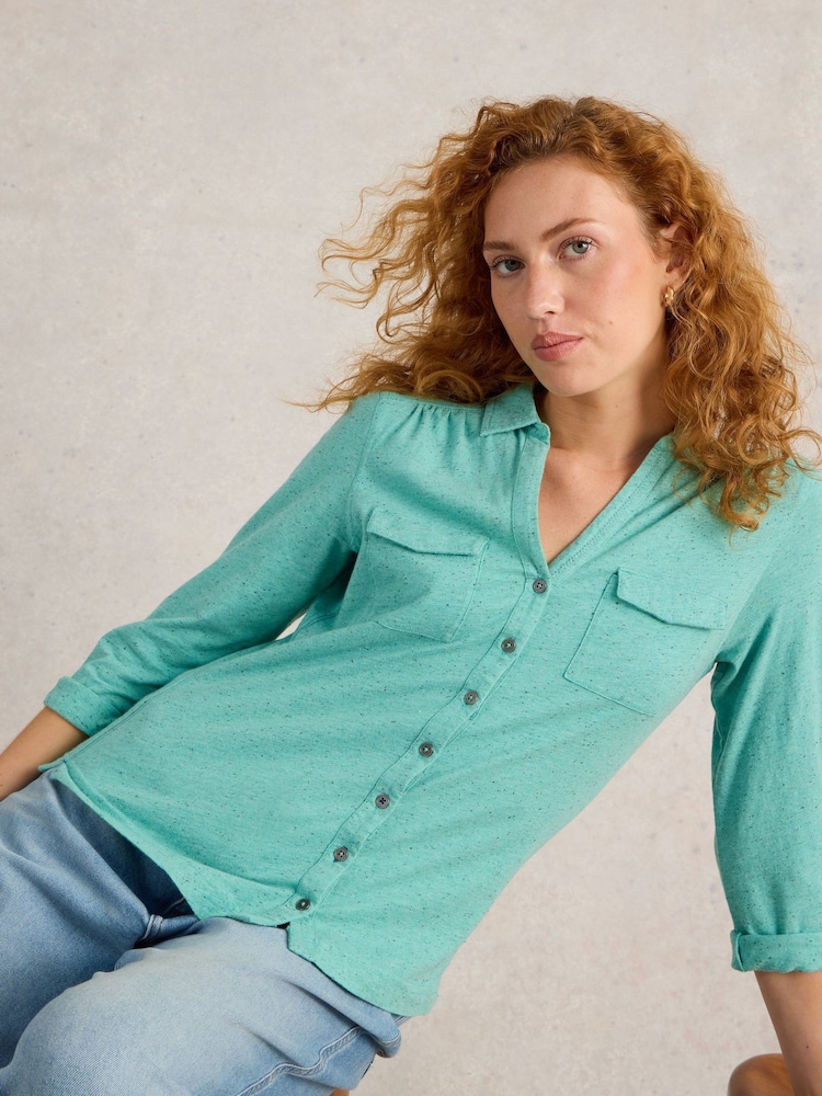 White Stuff Annie Jerseyhemd mit Tasche - Bild 1 von 6