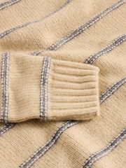 White Stuff Natural Breton Stripe Crew Neck Jumper - Image 7 of 7