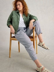 White Stuff Blue Elle Blend Trousers - Image 1 of 6