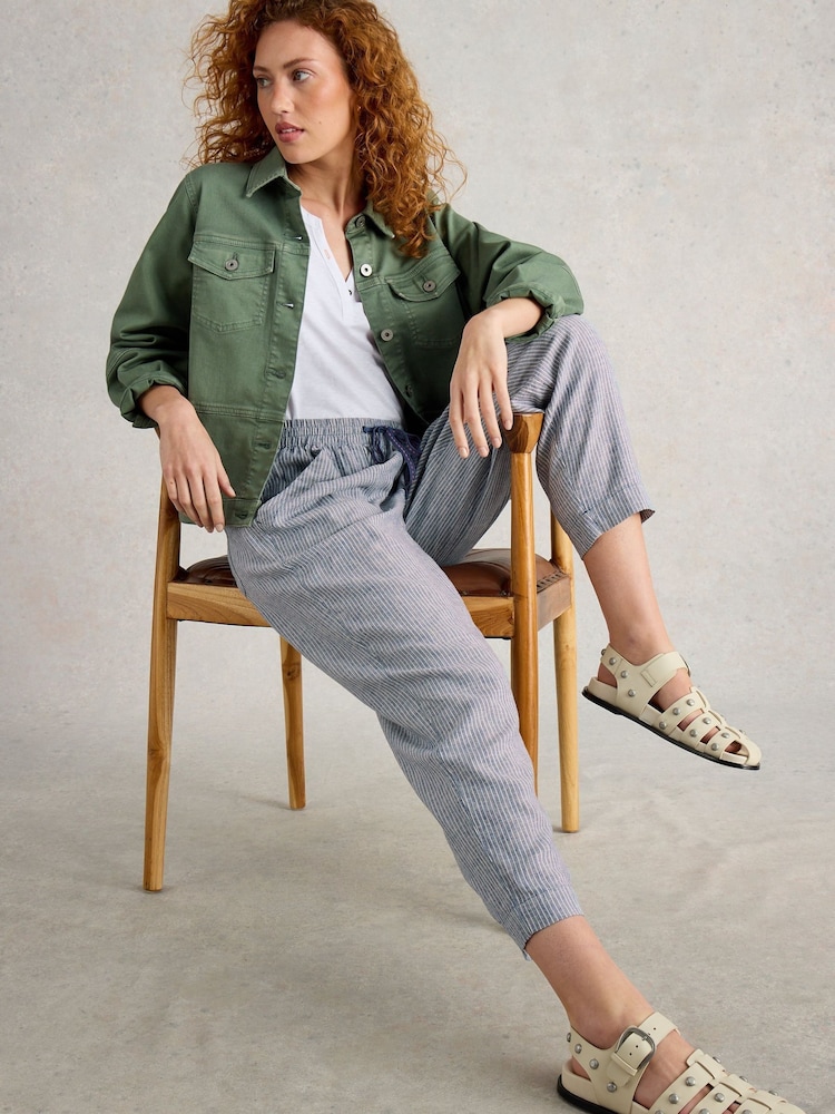 White Stuff Blue Elle Blend Trousers - Image 1 of 6