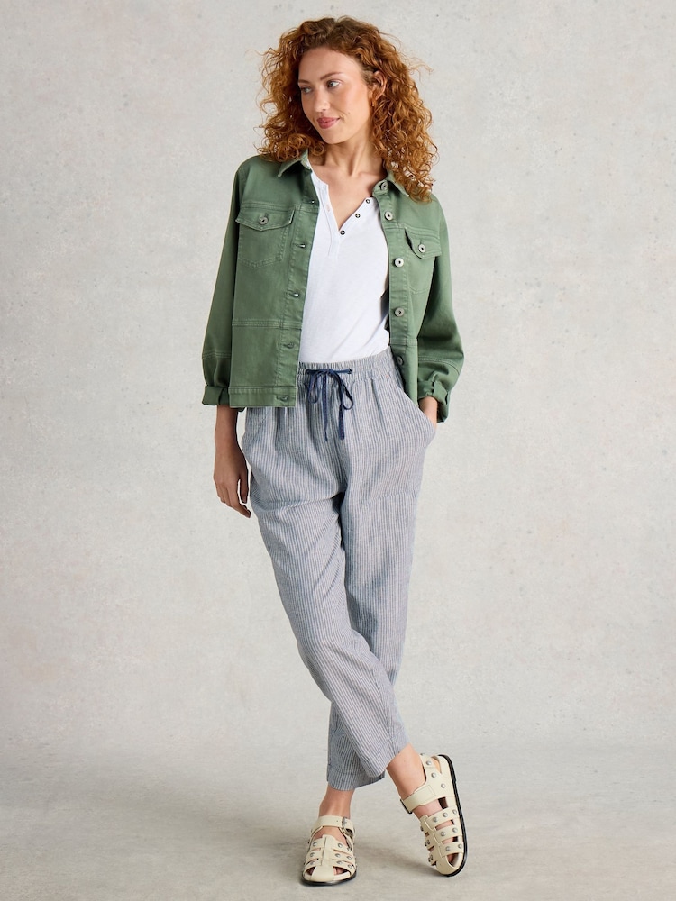 White Stuff Blue Elle Blend Trousers - Image 2 of 6 White Stuff Blue Elle Blend Trousers - Image 2 of 6