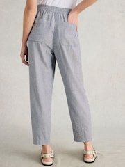 White Stuff Blue Elle Blend Trousers - Image 4 of 6