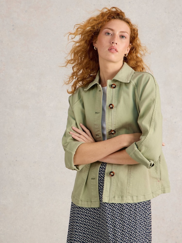 White Stuff Green Eden Denim Jacket - Image 4 of 6