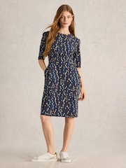 White Stuff Blue Olivia Jersey Dress - Image 1 of 7