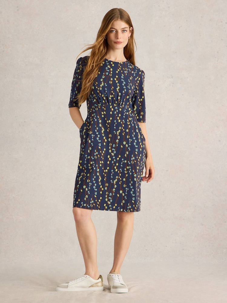 White Stuff Blue Olivia Jersey Dress - Image 1 of 7