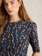 White Stuff Blue Olivia Jersey Dress - Image 5 of 7