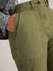 White Stuff Green Twister Chino Trousers - Image 4 of 6