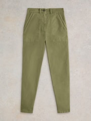 White Stuff Green Twister Chino Trousers - Image 5 of 6