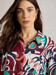 White Stuff Multi Sophie 100% Organic Cotton Shirt - Image 4 of 6