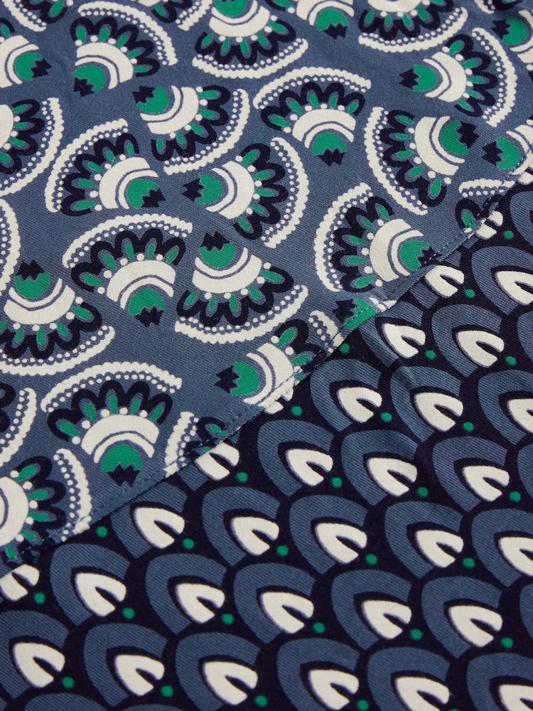 White Stuff Blue Jada Jersey Maxi Skirt - Image 6 of 6