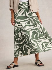 White Stuff Green Jada Jersey Maxi Skirt - Image 4 of 6