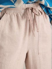 White Stuff Natural Elle Linen Blend Trousers - Image 3 of 6