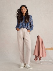 White Stuff Natural Rowena 100% Linen Trousers - Image 1 of 6