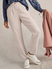 White Stuff Natural Rowena 100% Linen Trousers - Image 2 of 6