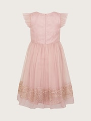 Monsoon Pink Ayra Sparkle Lace Tulle Dress - Image 3 of 3