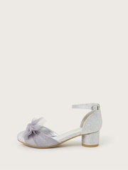 Monsoon Silver Net Bow Two-Part Heels - Image 2 of 2