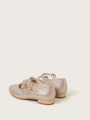 Monsoon Gold Diamante Double-Strap Pumps - Image 2 of 2