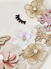 Monsoon Natural Ella Sequin Flower Unicorn Bag - Image 2 of 2