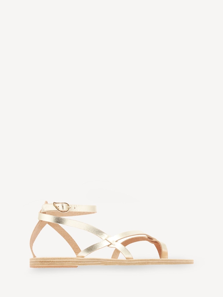 Ancient Greek Sandals Silver Tomi Vachetta Sandals - Image 1 of 4