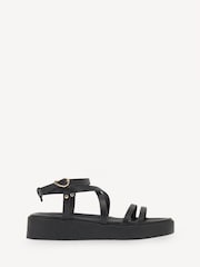Ancient Greek Sandals Black Aristea Vachetta Sandals - Image 1 of 4