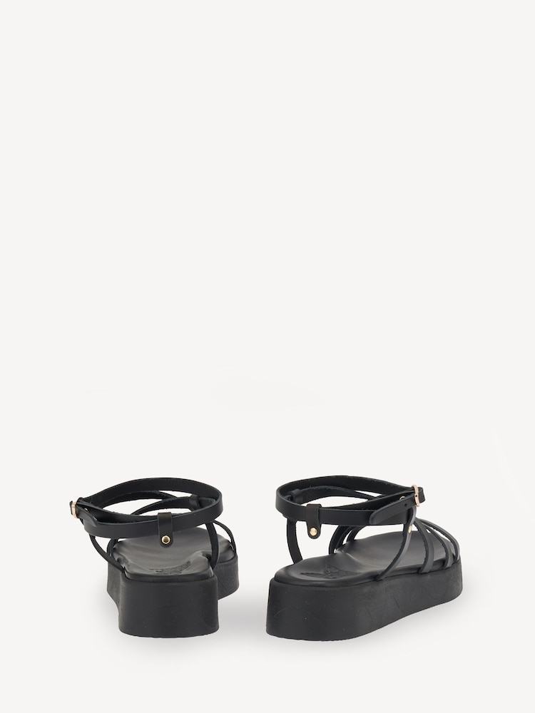 Ancient Greek Sandals Black Aristea Vachetta Sandals - Image 2 of 4