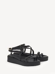 Ancient Greek Sandals Black Aristea Vachetta Sandals - Image 3 of 4