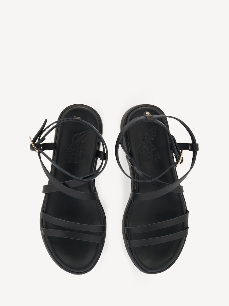 Ancient Greek Sandals Black Aristea Vachetta Sandals - Image 4 of 4