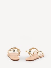 Ancient Greek Sandals Gold Titiana Synthetic Leather Sandals - Image 3 of 4
