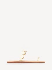 Ancient Greek Sandals Gold Calisto Synthetic Leather Sandals - Image 1 of 4