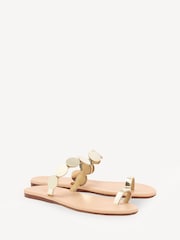 Ancient Greek Sandals Gold Calisto Synthetic Leather Sandals - Image 3 of 4