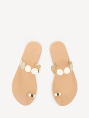 Ancient Greek Sandals Gold Calisto Synthetic Leather Sandals - Image 4 of 4