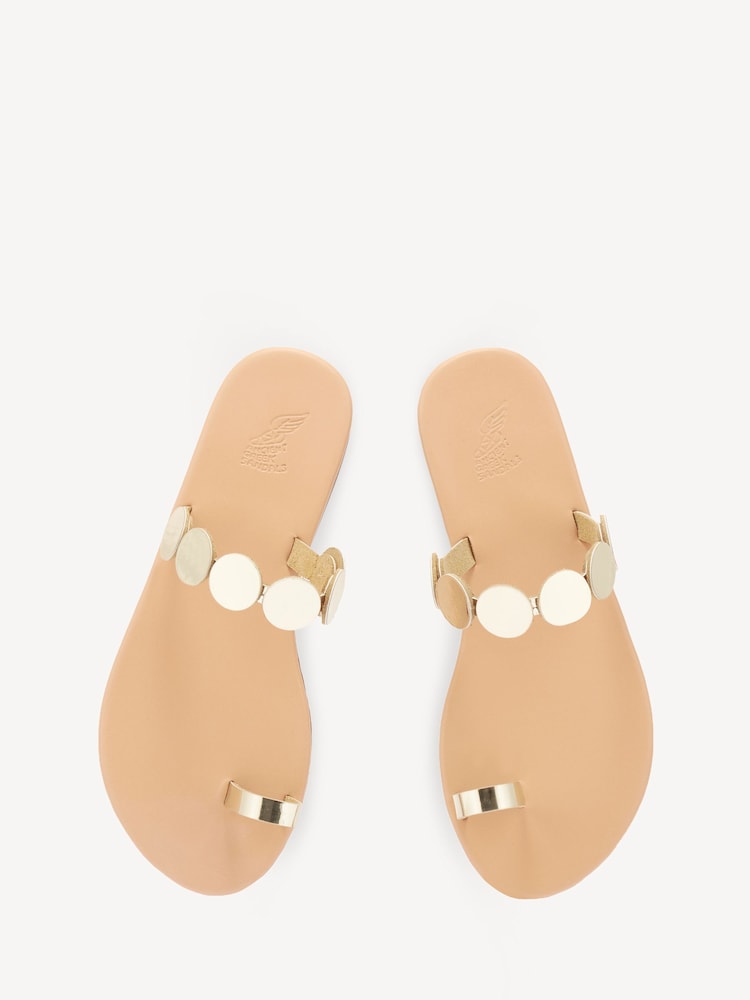 Ancient Greek Sandals Gold Calisto Synthetic Leather Sandals - Image 4 of 4