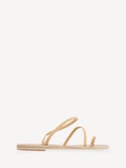 Ancient Greek Sandals Nude Eleftheria Nappa Sandals - Image 1 of 4