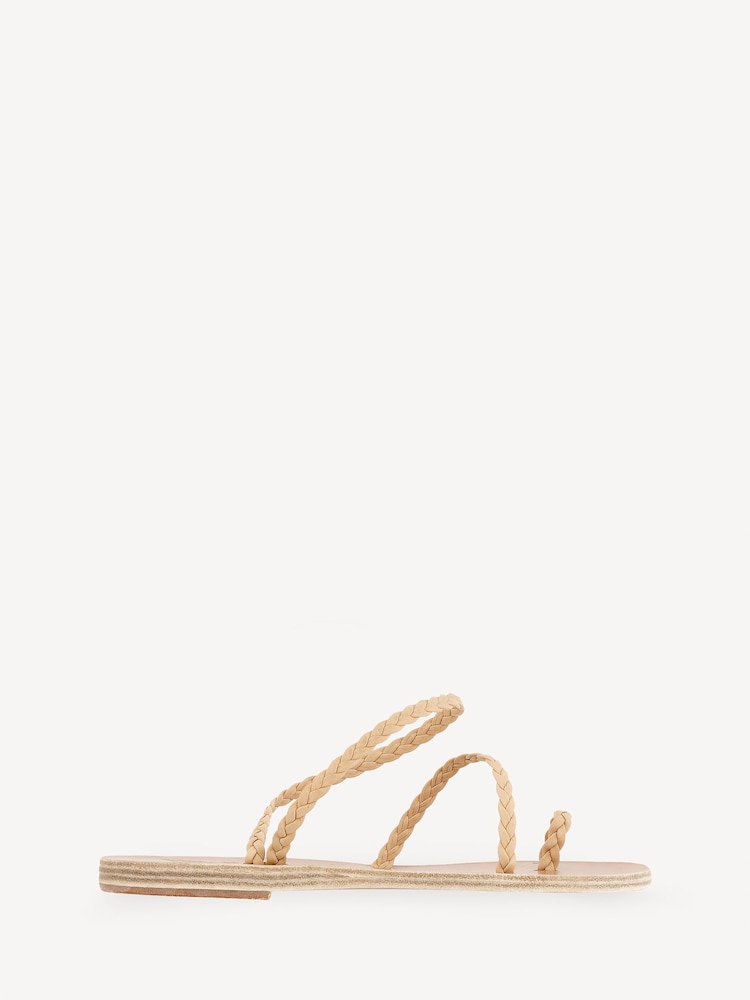 Ancient Greek Sandals Nude Eleftheria Nappa Sandals - Image 1 of 4