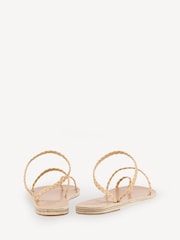 Ancient Greek Sandals Nude Eleftheria Nappa Sandals - Image 2 of 4
