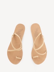 Ancient Greek Sandals Nude Eleftheria Nappa Sandals - Image 4 of 4