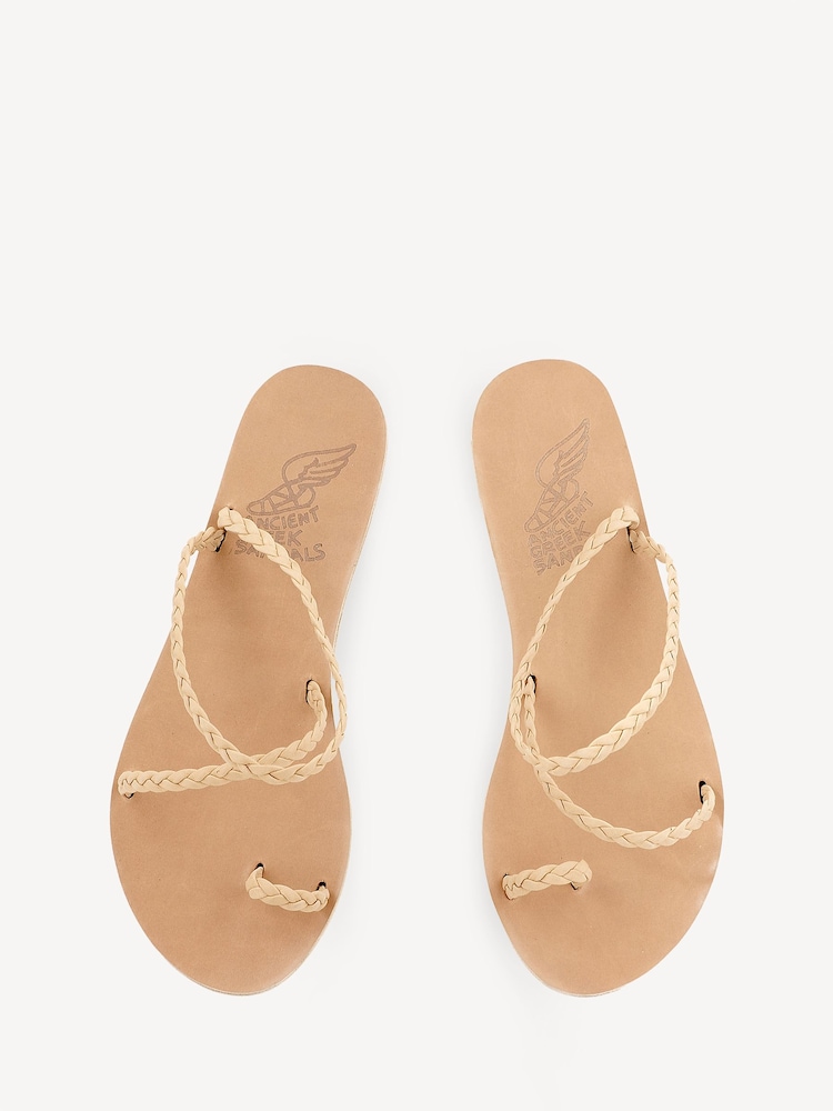 Ancient Greek Sandals Nude Eleftheria Nappa Sandals - Image 4 of 4