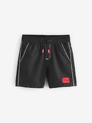 HUGO Black Logo Swim Shorts - Image 1 of 4