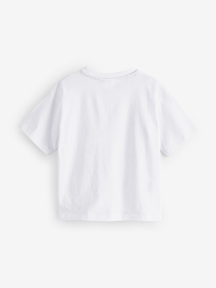 HUGO White Pocket Logo Short Sleeve T-Shirt - Image 2 of 2
