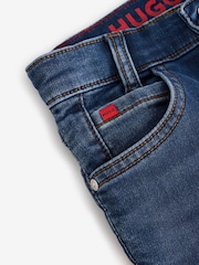 HUGO Blue Straight Leg Denim Jeans - Image 4 of 6