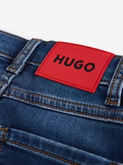 HUGO Blue Straight Leg Denim Jeans - Image 5 of 6