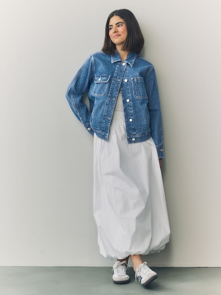 Blue Denim Worker Jacket - Image 1 of 3