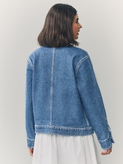 Blue Denim Worker Jacket - Image 3 of 3